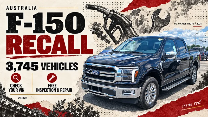 Ford F-150 Australia recall: 3,745 vehicles, free inspection and repair; archive US vehicle photo 2024.