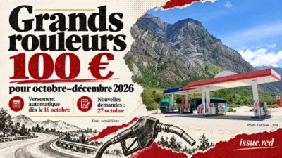 Aide grands rouleurs de 100 euros pour octobre à décembre 2026, sous conditions ; photographie d’archive de 2016.