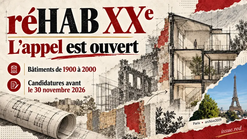 Collage éditorial de plans dessinés avec une photographie d’archive de la tour Eiffel vue depuis Chaillot en2019, simple repère parisien.