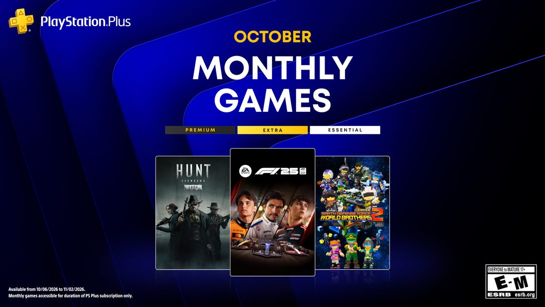 ภาพประกาศเกม PlayStation Plus เดือนตุลาคม 2569 จากต้นทาง