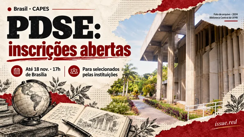 Colagem editorial com fotografia de arquivo da Biblioteca Central da UFPB e desenhos de pesquisa e globo