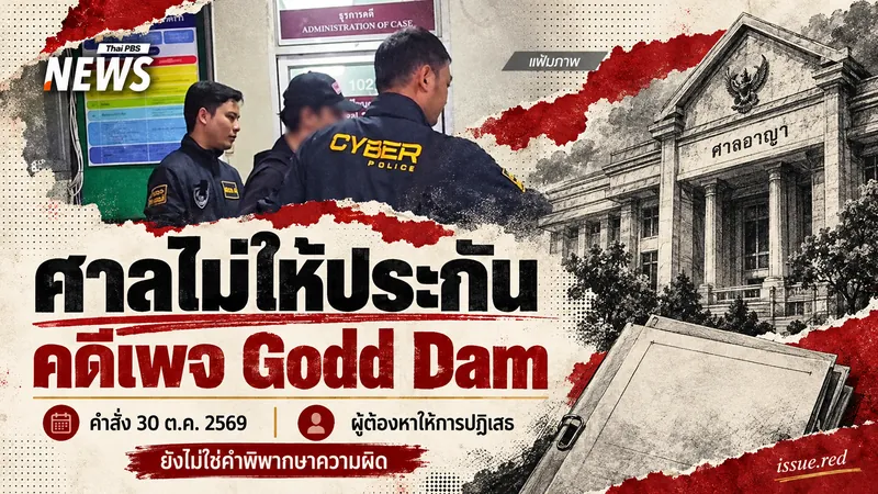 ปกคอลลาจใช้แฟ้มภาพตำรวจไซเบอร์ ระบุผู้ต้องหาปฏิเสธและยังไม่ใช่คำพิพากษา