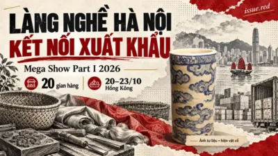 Ảnh ghép biên tập với ảnh tư liệu một hiện vật gốm Bát Tràng thế kỷ XIX và hình vẽ minh họa đồ thủ công